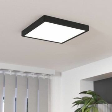 Eglo 78815 - LED ceiling light FUEVA LED/20,5W/230V 28,5x28,5 cm black