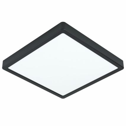 Eglo 78815 - LED ceiling light FUEVA LED/20,5W/230V 28,5x28,5 cm black