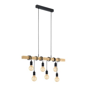 Eglo 78937 - Chandelier on a string TOWNSHEND 6xE27/60W/230V