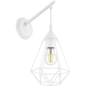 Eglo 79084 - BYRON Wall Light 1xE27/60W/230V White