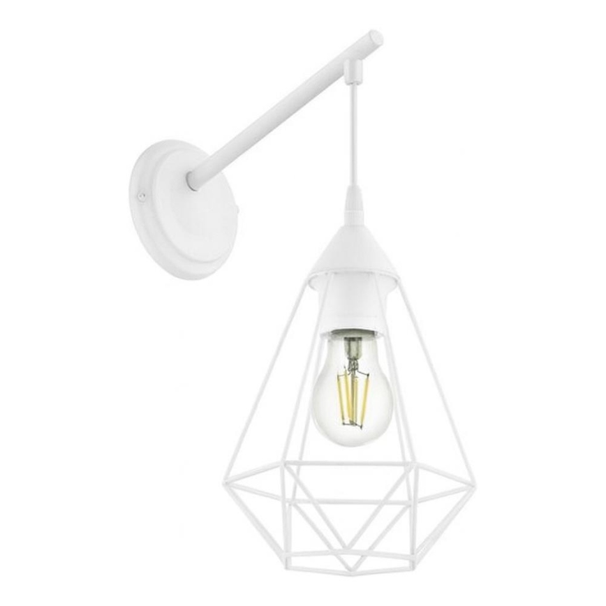 Eglo 79084 - BYRON Wall Light 1xE27/60W/230V White