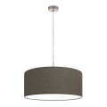 Eglo 79126 - Chandelier on a string PASTERI 1xE27/60W/230V brown
