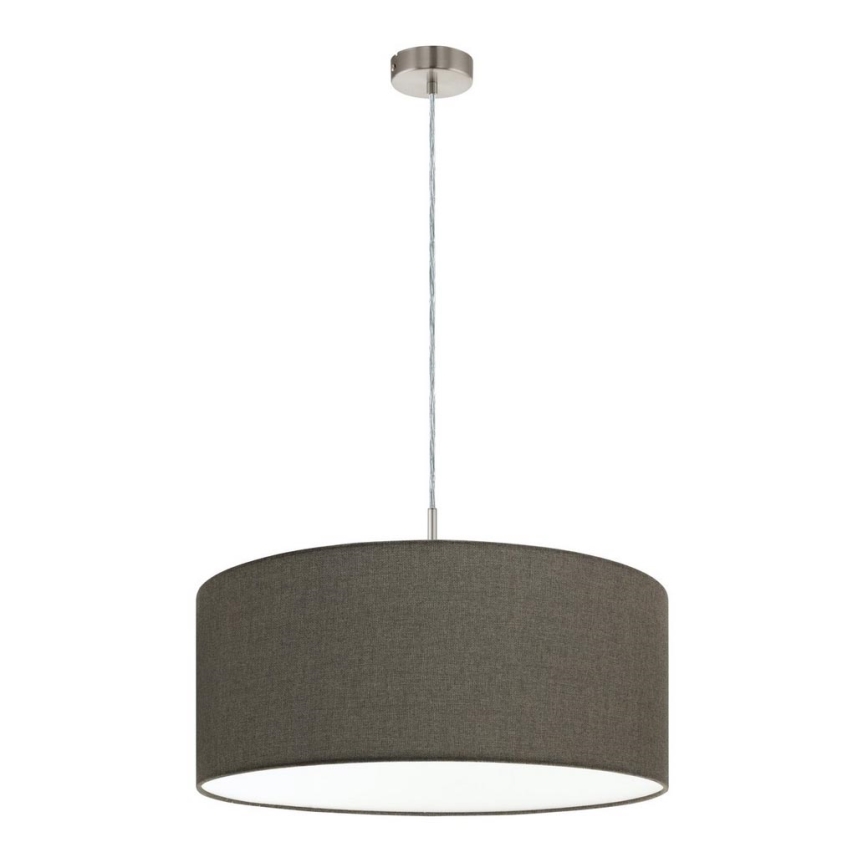 Eglo 79126 - Chandelier on a string PASTERI 1xE27/60W/230V brown