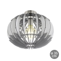 Eglo 79137 - Ceiling light OLMERO 1xE27/60W/230V šedo-white