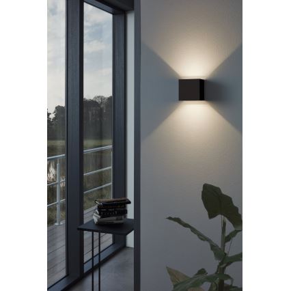 Eglo 79215 - LED Outdoor wall light CALPINO 2xLED/3,3W/230V 3000K IP54 black