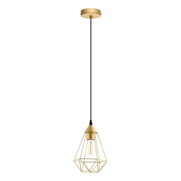 Eglo 79259 - BYRON Cable-Suspended Pendant 1xE27/60W/230V, Brass