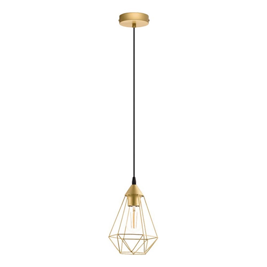 Eglo 79259 - BYRON Cable-Suspended Pendant 1xE27/60W/230V, Brass