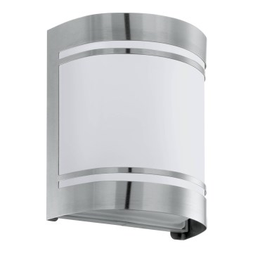 Eglo 79283 - Outdoor wall light CERNO 1xE27/40W/230V shiny chrome IP44