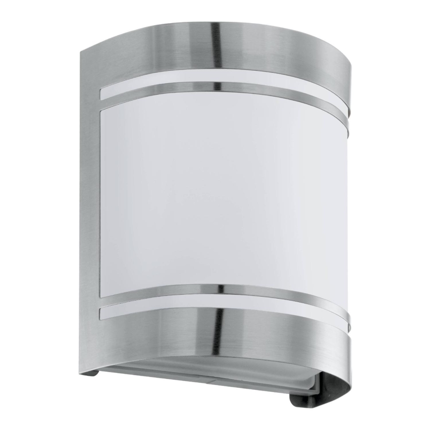Eglo 79283 - Outdoor wall light CERNO 1xE27/40W/230V shiny chrome IP44