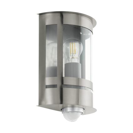 Eglo 79286 - TRIBANO Outdoor Wall Light with Dusk and Motion Sensor 1xE27/60W/230V IP44