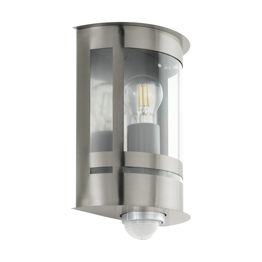 Eglo 79286 - TRIBANO Outdoor Wall Light with Dusk and Motion Sensor 1xE27/60W/230V IP44