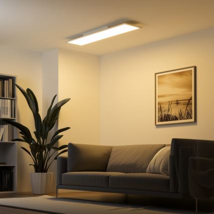 Eglo 79328 - LED Ceiling light SALOBRENA-RW LED/34W/230V 2700/4000K 120x30 cm white