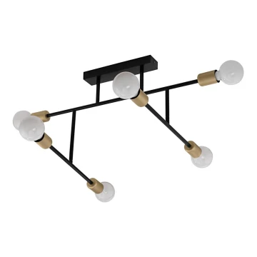 Eglo 79356 - Surface-mounted chandelier BELSIANA 6xE27/40W/230V
