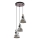 Eglo 79371 - BARNSTAPLE cable-hung pendant light, 3xE27/40W/230V, brown with patina finish