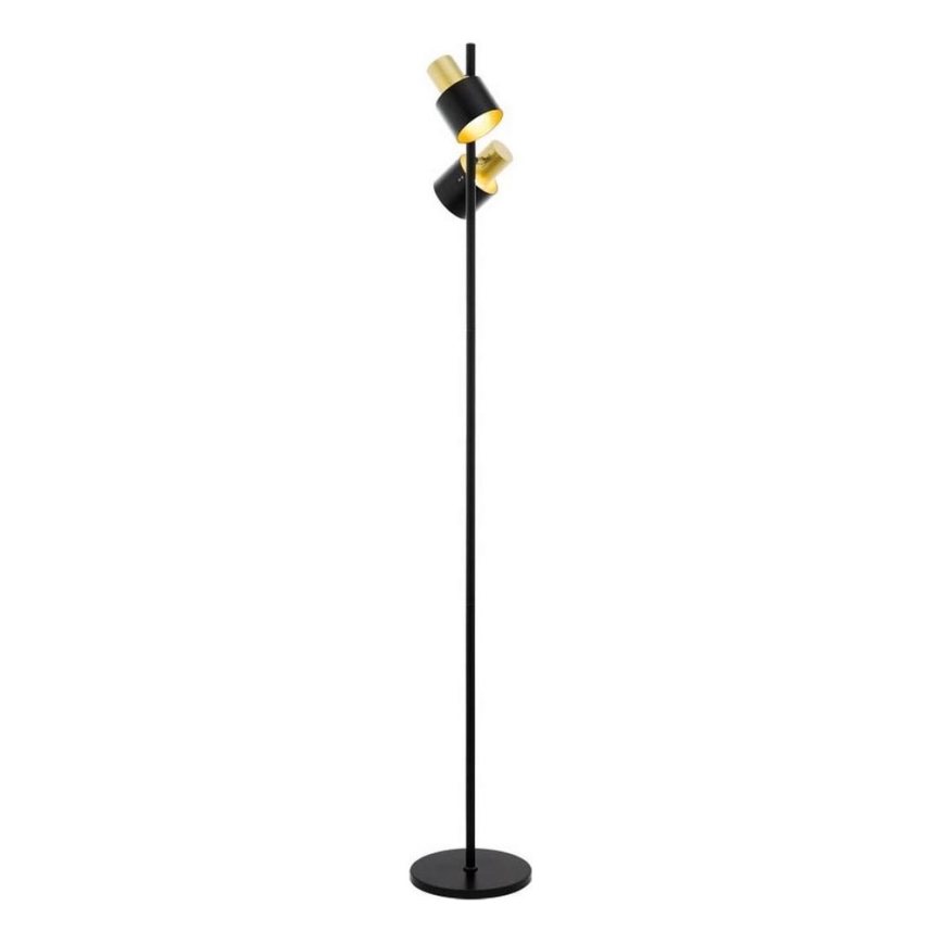 Eglo 79376 - Floor lamp FIUMARA 2xE27/60W/230V black/gold