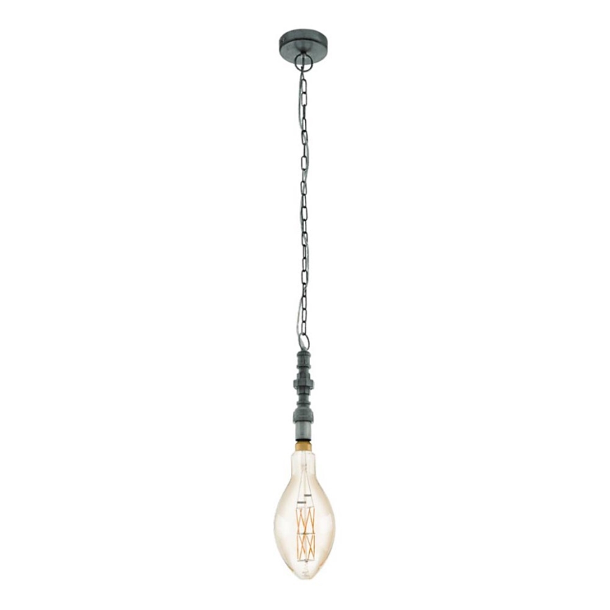 Eglo 79407 - PENSILVA LED Chain-Hung Chandelier 1xE27/8W/230V Black