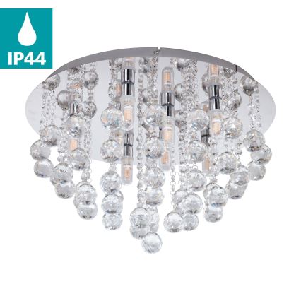 Eglo 79516 - LED Bathroom ceiling light MONTEPRANDONE 8xG9/3W/230V IP44 shiny chrome