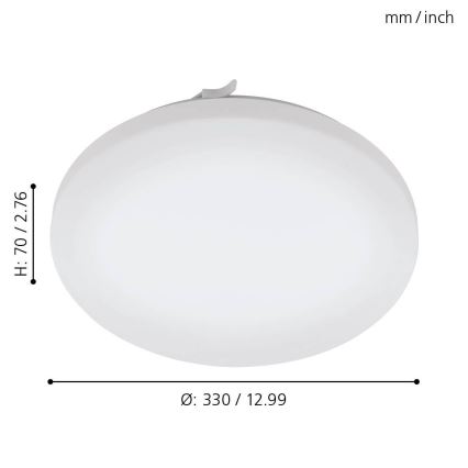 Eglo 79523 - LED Bathroom ceiling light TUSCOLA LED/14,6W/230V IP44