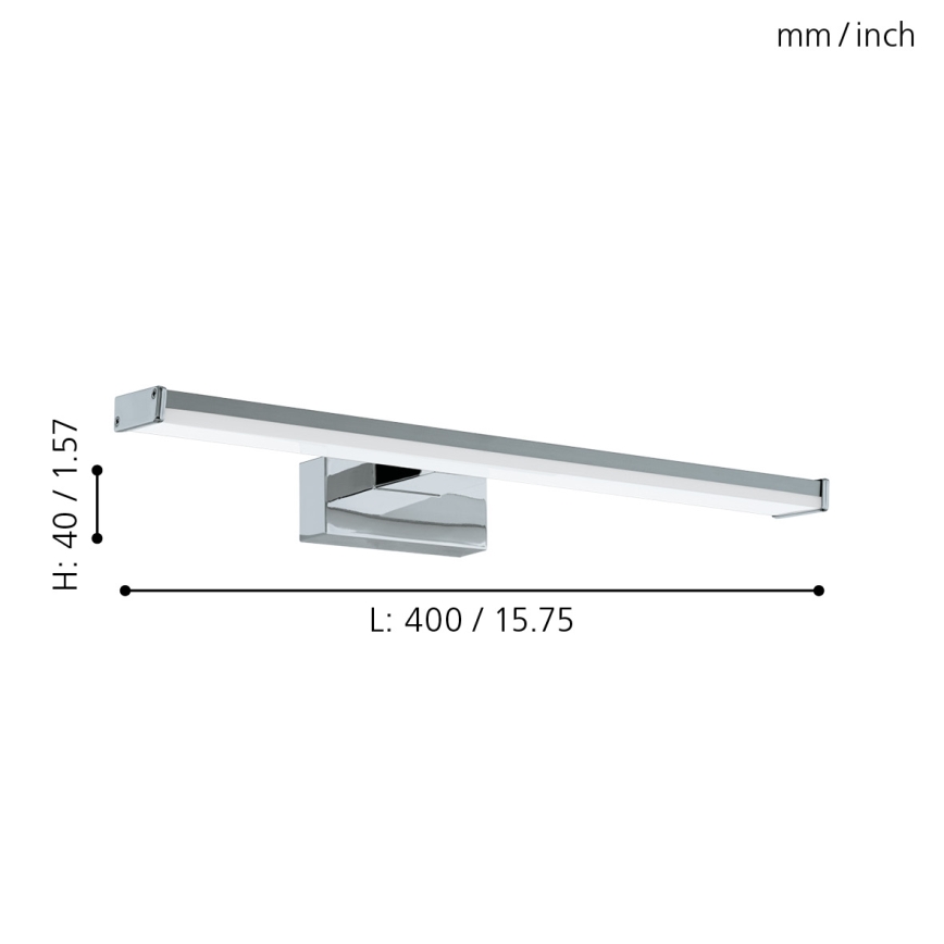Eglo 79532 - LED Bathroom mirror lighting SARNOR LED/7,4W/230V 40 cm IP44 shiny chrome