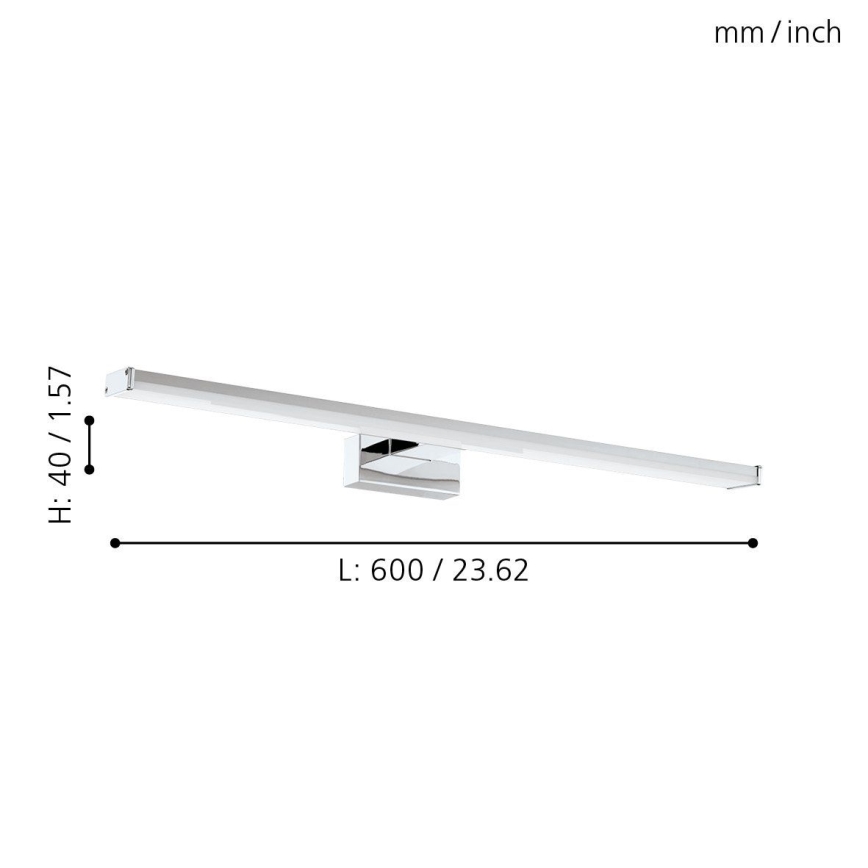 Eglo 79533 - LED Bathroom mirror lighting SARNOR LED/11W/230V 60 cm IP44 shiny chrome