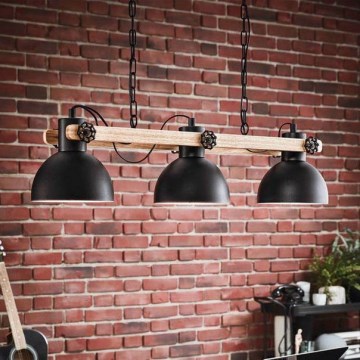 Eglo 79896 - Chandelier on a chain LUBENHAM 3xE27/28W/230V