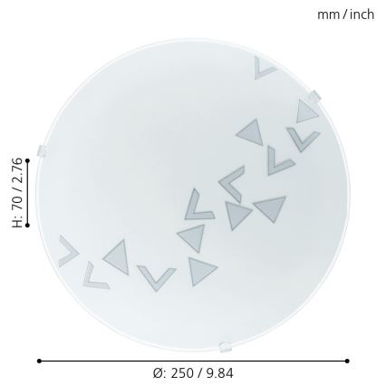 Eglo - Ceiling light 1xE27/60W/230V