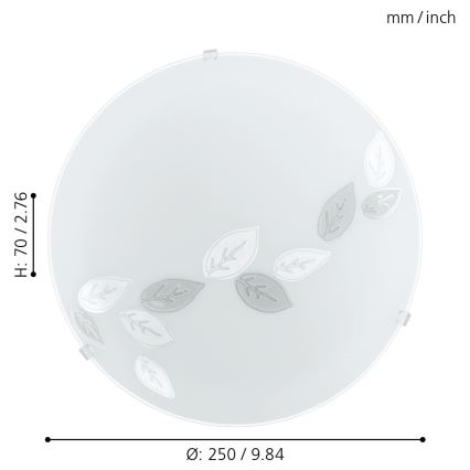 Eglo - Ceiling light 1xE27/25W/230V