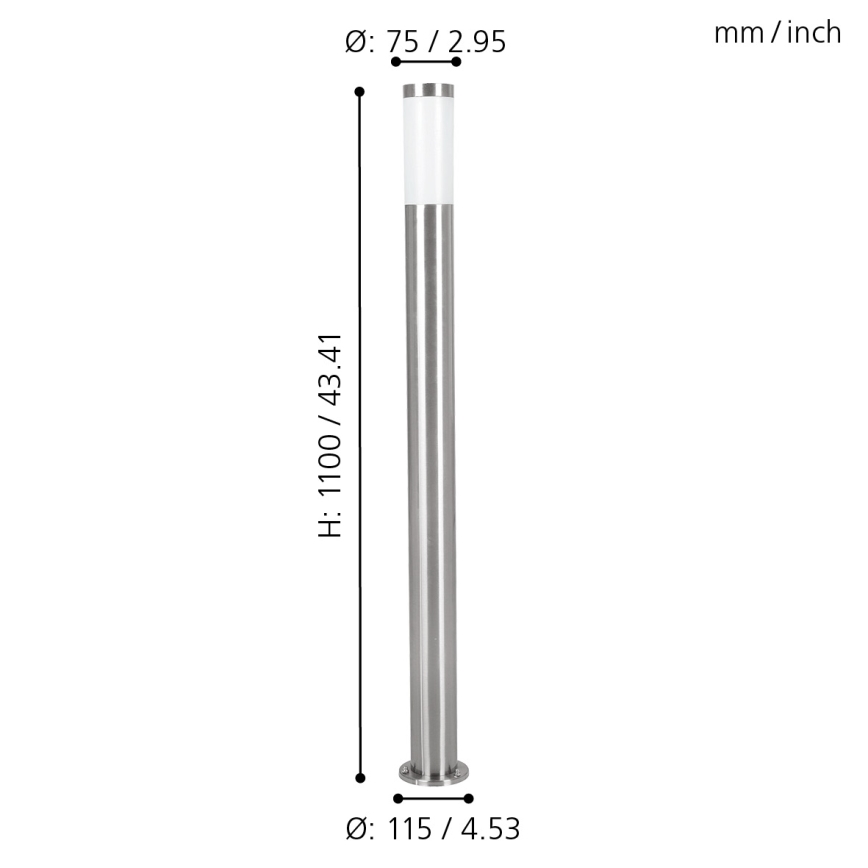 EGLO - Outdoor lamp 1xE27/15W/230V IP65
