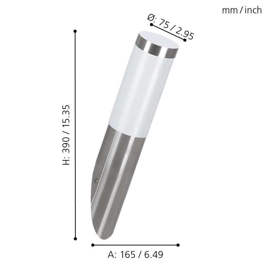 EGLO - Outdoor wall light 1xE27/15W/230V IP44