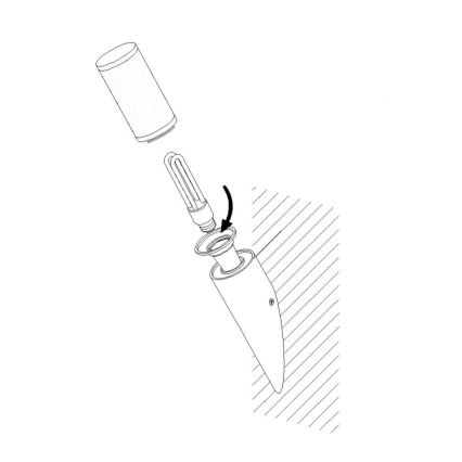 EGLO - Outdoor wall light 1xE27/15W/230V IP44