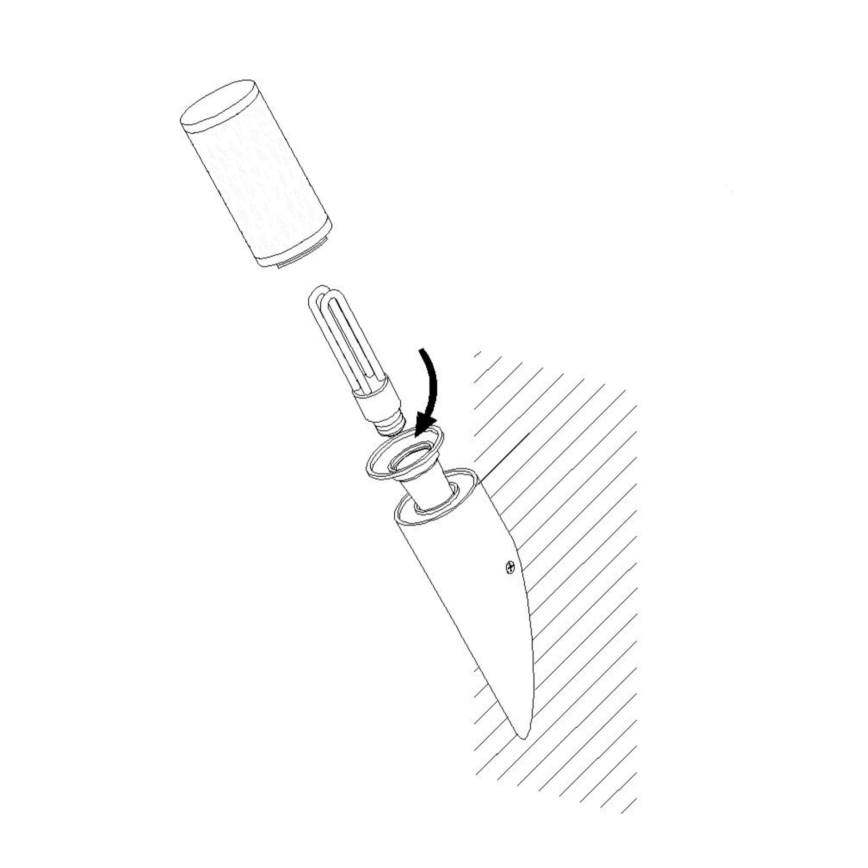 EGLO - Outdoor wall light 1xE27/15W/230V IP44