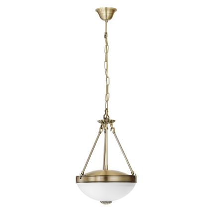 EGLO - Chandelier on a chain 2xE27/60W/230V bronze