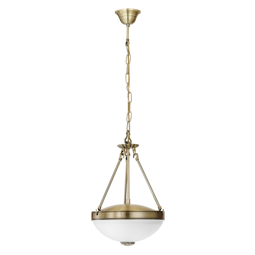 EGLO - Chandelier on a chain 2xE27/60W/230V bronze