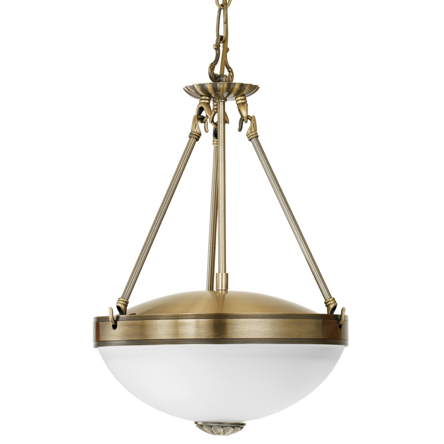 EGLO - Chandelier on a chain 2xE27/60W/230V bronze