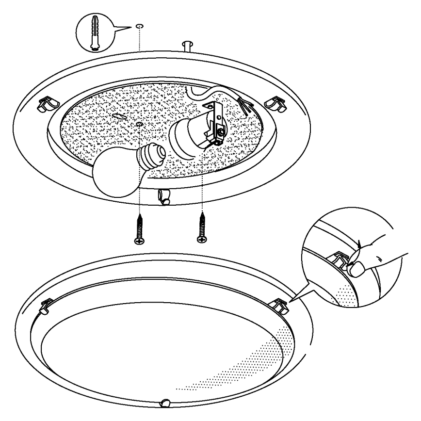 Eglo - Ceiling light 1xE27/60W