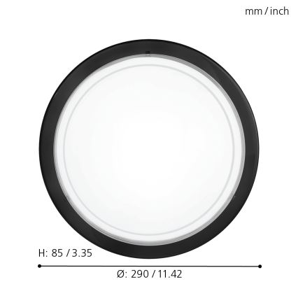 Eglo - Ceiling light 1xE27/60W/230V