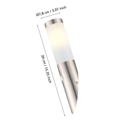 EGLO - Outdoor sensor wall light 1xE27/15W IP44