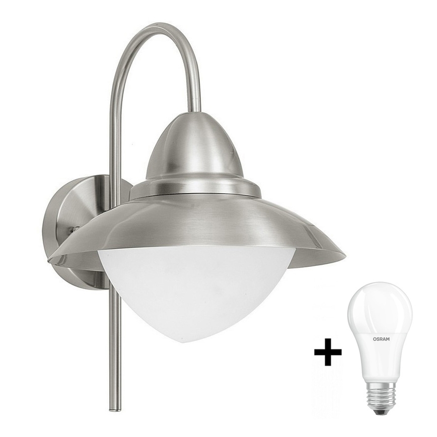 EGLO - LED Outdoor wall light 1xE27/8,5W - LED bulb FOR FREE IP44 2700K