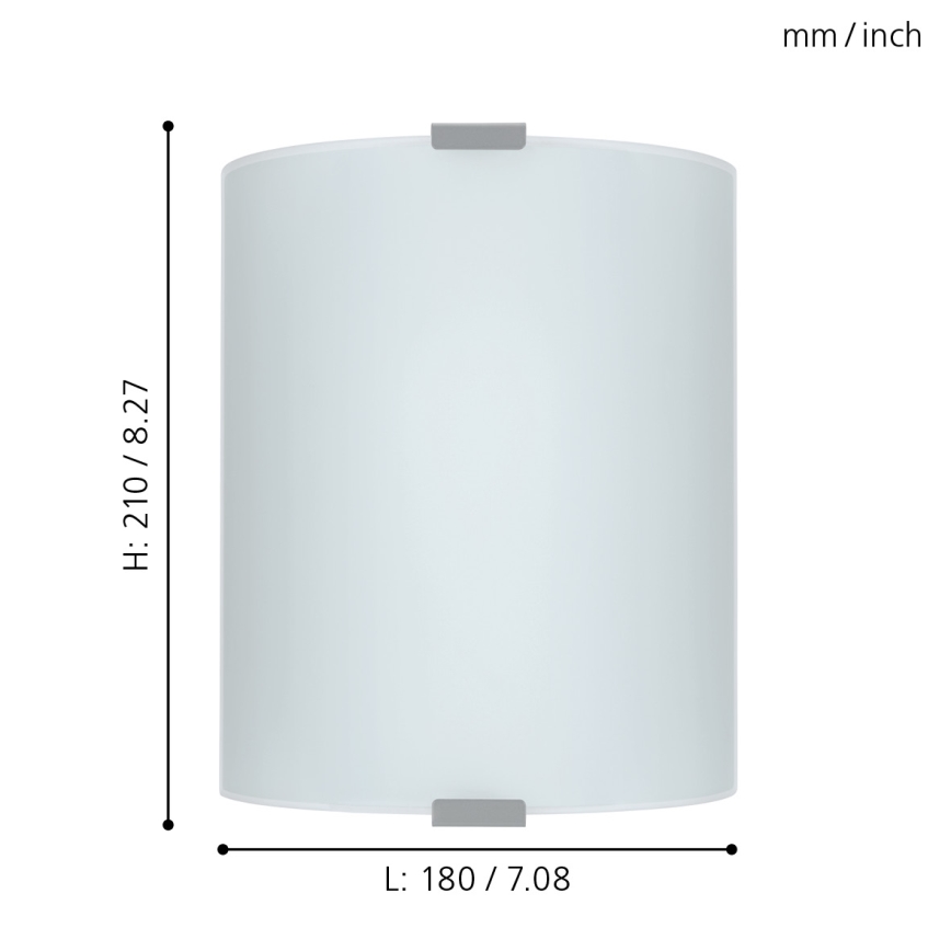 Eglo - Ceiling wall light 1xE27/60W white