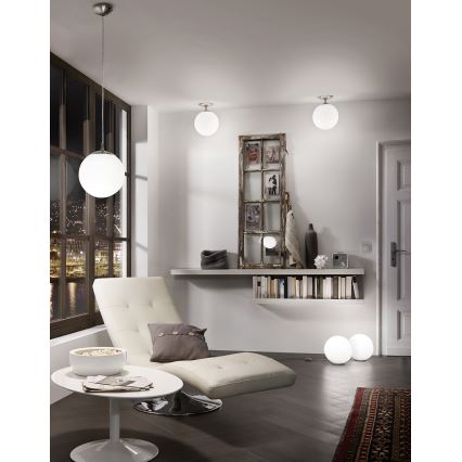 EGLO - Chandelier on a string 1xE27/60W/230V d. 25 cm white