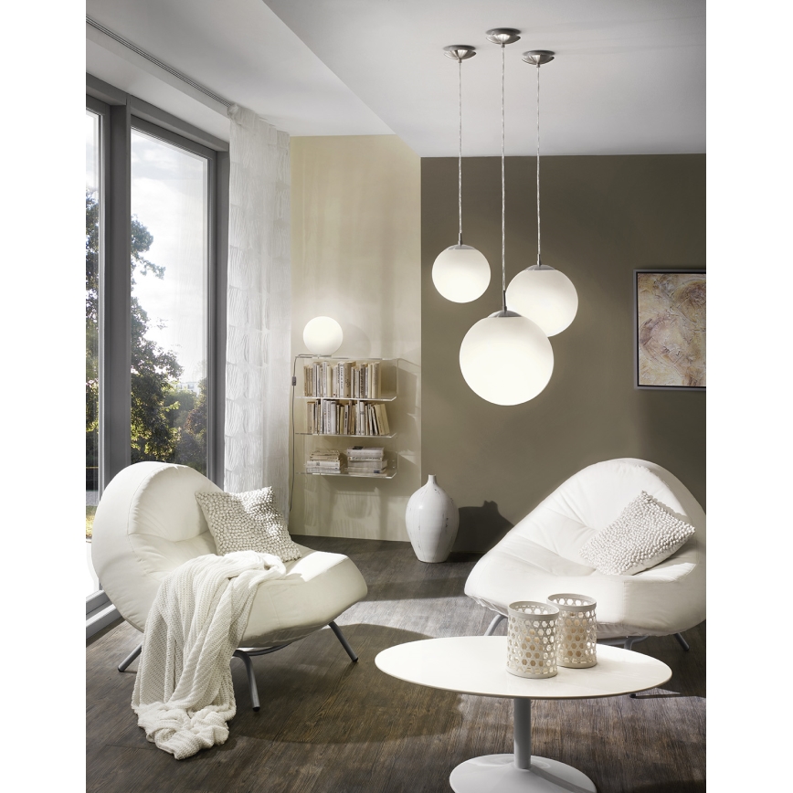 EGLO - Chandelier on a string 1xE27/60W/230V d. 25 cm white
