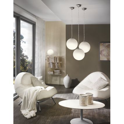 EGLO - Chandelier on a string 1xE27/60W/230V d. 30 cm white