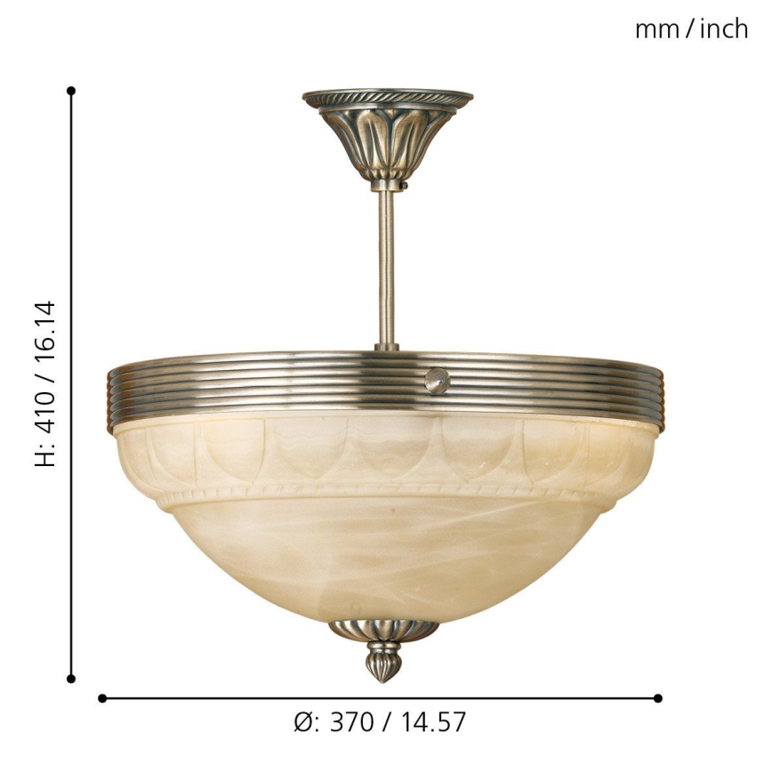 Eglo - Chandelier 3xE14/60W/230V