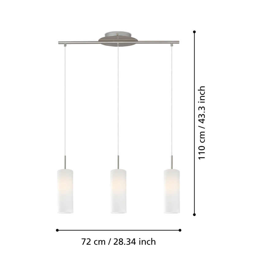 Eglo - Pendant light 3xE27/60W