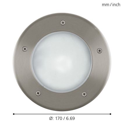 EGLO - Outdoor driveway light 1xE27/15W/230V IP67