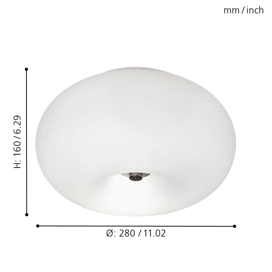 EGLO - Ceiling light OPTICA 2xE27/60W d. 28 cm