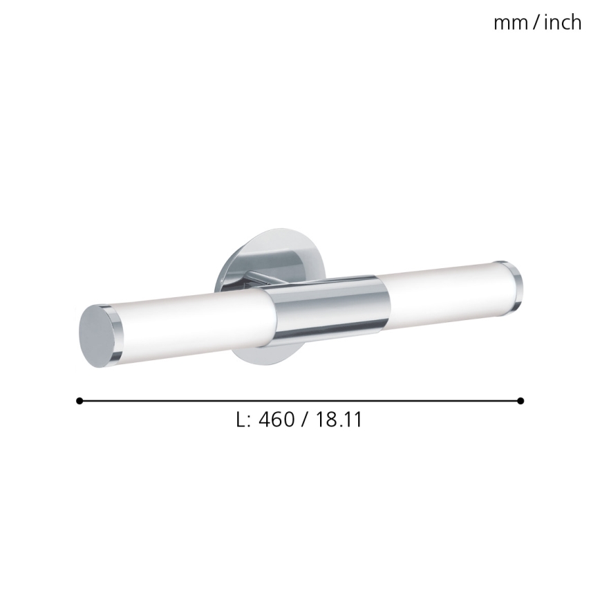 Eglo - Bathroom wall light 2xE14/40W/230V IP44
