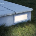 EGLO 88008 - ZIMBA Outdoor Recessed Light 1xE27/60W, Silver/White, IP44