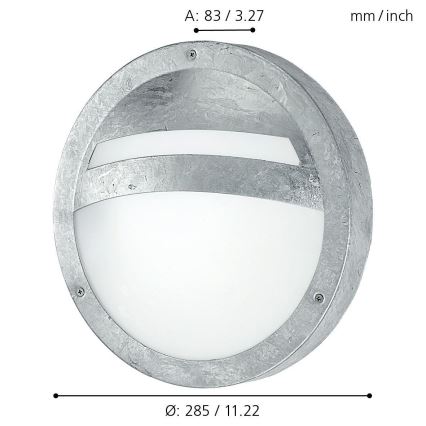 Eglo - Outdoor wall light 1xE27/15W/230V