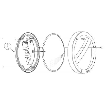 Eglo - Outdoor wall light 1xE27/15W/230V